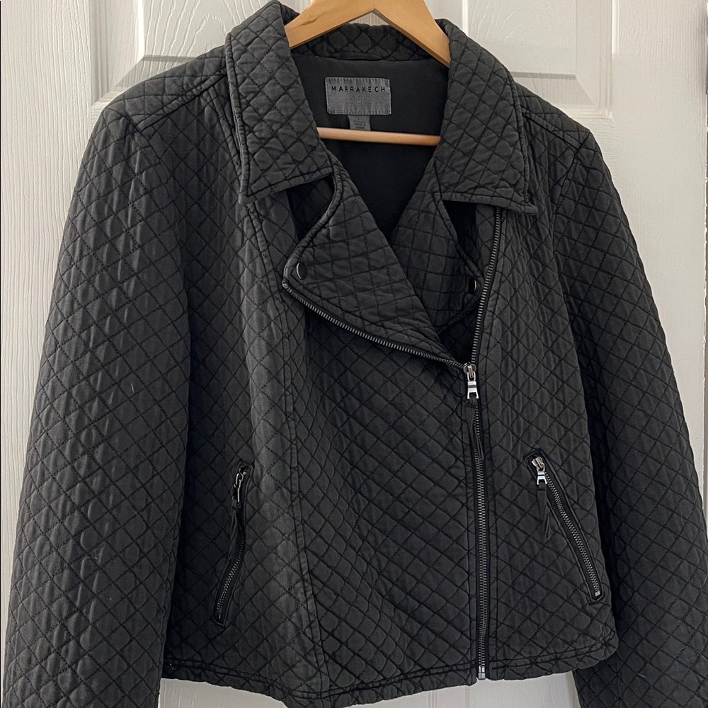 Marrakech Quilted Biker Jacket - image 2